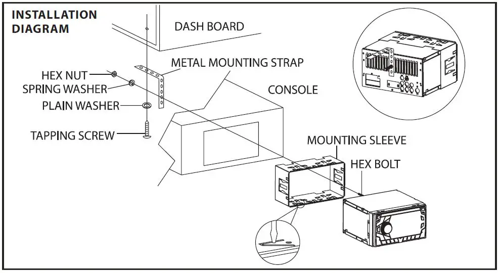 SOUNDSTREAM VCD-22B Double-DIN In-Dash CD Receiver-4