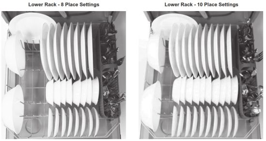 CROSLEY XD Series Dishwashers - Place Settingso