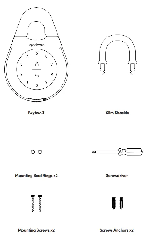 igloohome ‎IGK2 Keybox 3 Smart Lock Box FIG 1