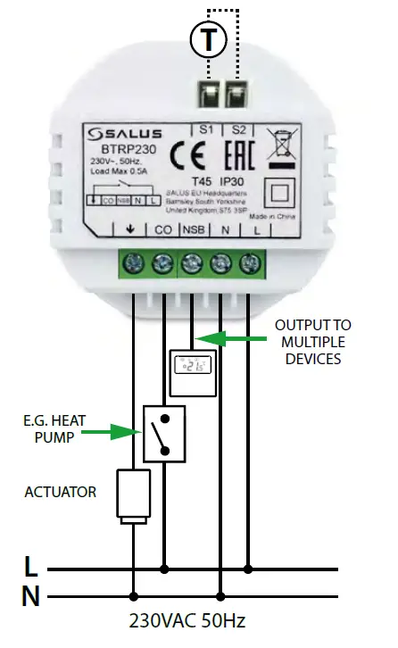 SALUS BTRP230 Digital Thermostat 4