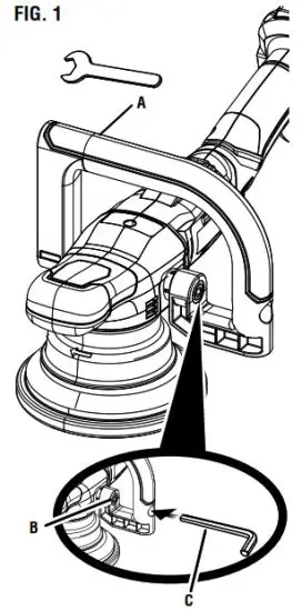 RYOBI PBF100 18 Volt 5 Inch Variable Speed Dual Action Polisher - fig 2