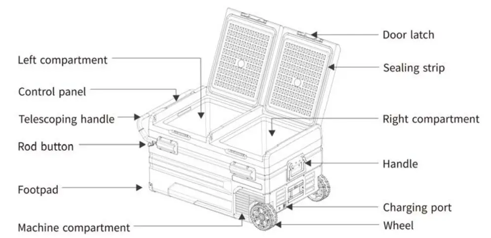 BUFFALO EC100Q 100 Quart Electric Cooler - fig