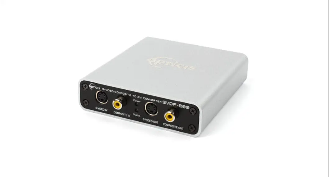 Opticis Svdf-200 S-video Composite Video To 1-fiber Dvi Converter User Manual