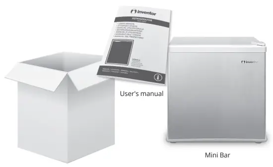 inventor MB492S Mini Bar Refrigerator - fig