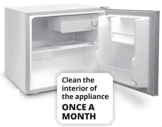 inventor MB492S Mini Bar Refrigerator - impurities