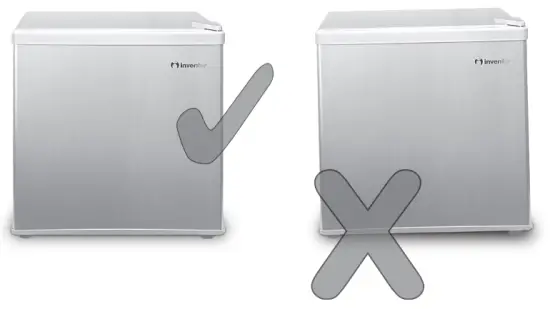 inventor MB492S Mini Bar Refrigerator - properly