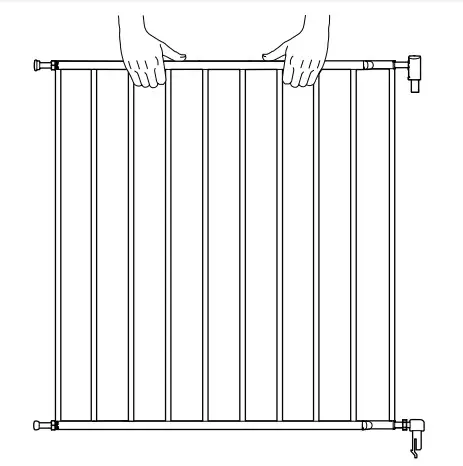 munchkin Extending Metal Push to Close Gate GATE PANELS