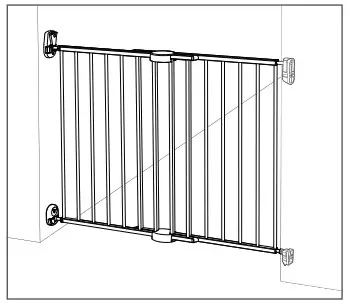 munchkin Extending Metal Push to Close Gate HALLWAYS
