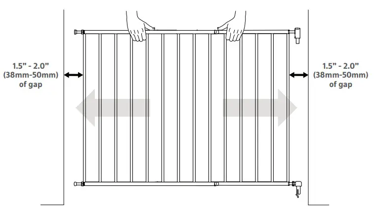 munchkin Extending Metal Push to Close Gate gate panel