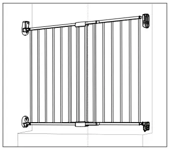 munchkin Extending Metal Push toTOP OF STAIRS