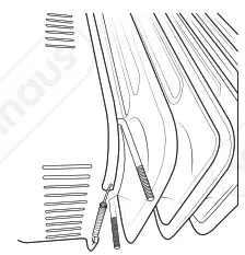 VonHaus 2514047 2500W 11 Fin Oil Filled Radiator with Timer - BASE ASSEMBLY 1