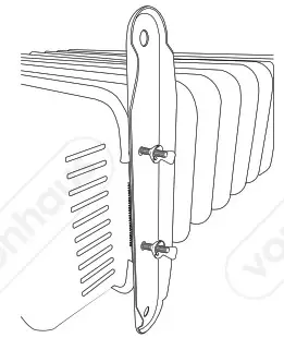 VonHaus 2514047 2500W 11 Fin Oil Filled Radiator with Timer - BASE ASSEMBLY 2