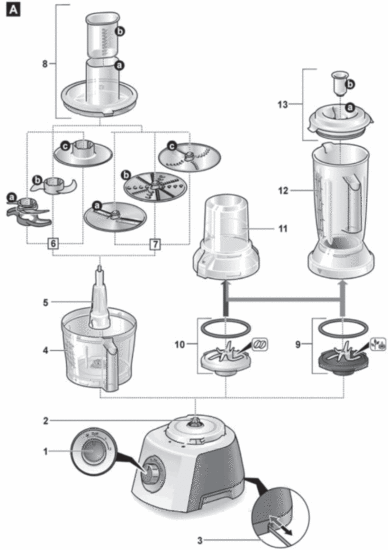 BOSCH MCM3501M MultiTalent 3 Food Processor - Fig 3