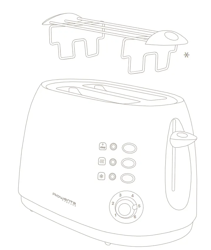 ROWENTA -TL626030 -Preface- Toster- Maker -Machine -1