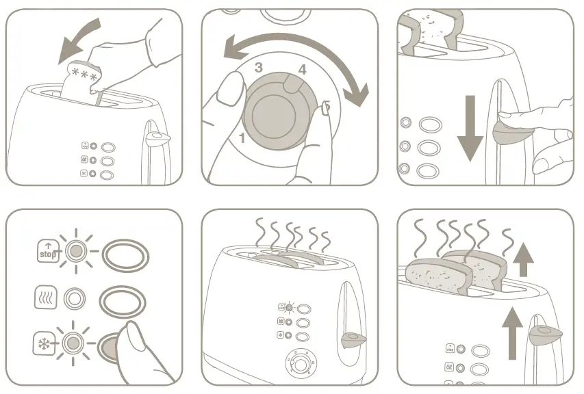 ROWENTA -TL626030 -Preface- Toster- Maker -Machine -5