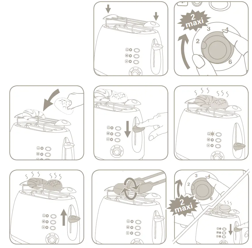 ROWENTA -TL626030 -Preface- Toster- Maker -Machine -7
