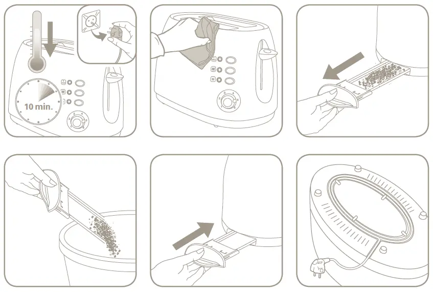 ROWENTA -TL626030 -Preface- Toster- Maker -Machine -9
