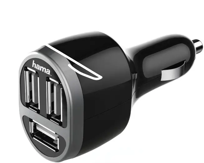 hama 00223352 3x USB-A 22W USB Car Charger