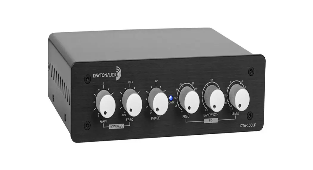 Dayton Audio Dta-100lf Desktop Low-frequency Amplifier With Eq User Manual