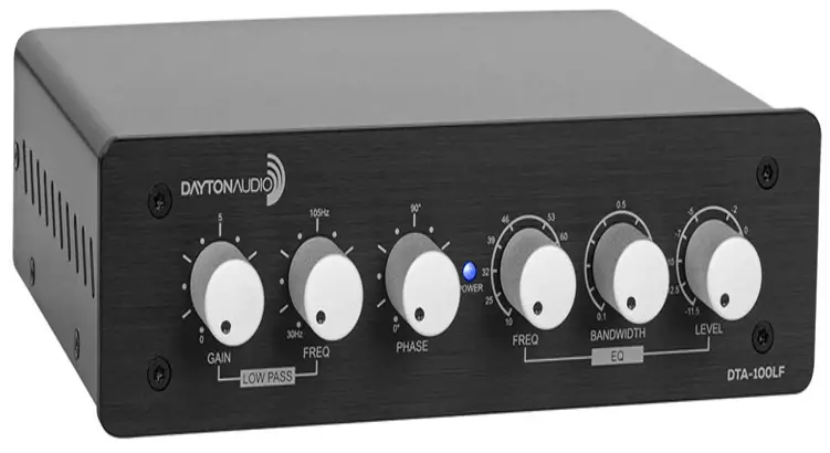 DAYTON AUDIO DTA-100LF Desktop Low-Frequency Amplifier with EQ