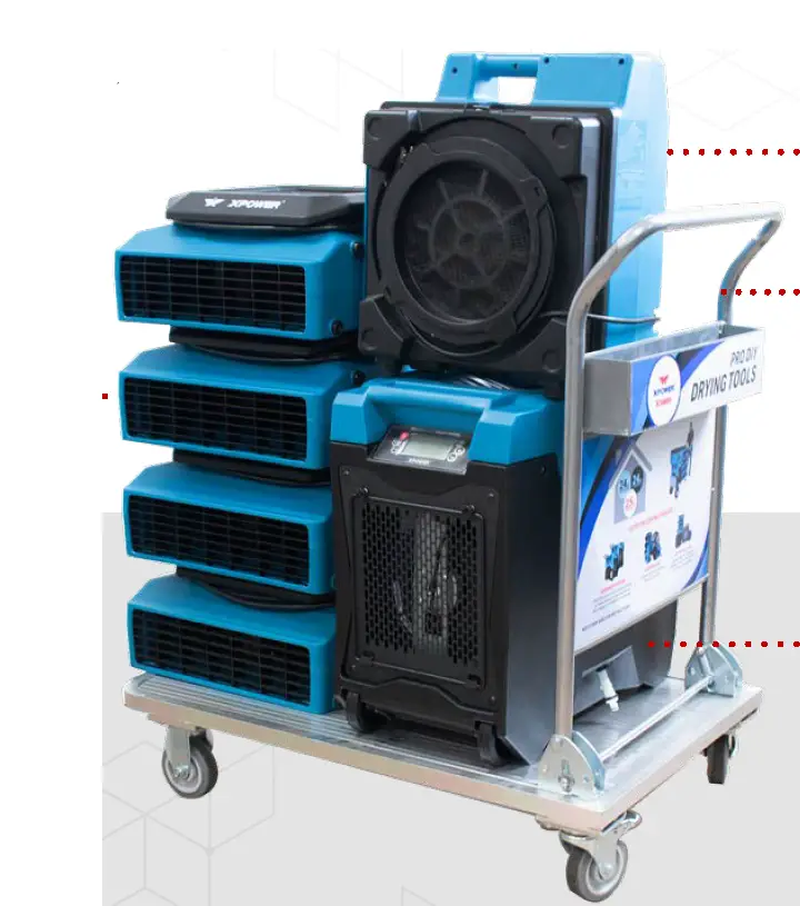 XPOWER XP12138 XtremeDry Pro-Diy Restoration Total Clean-Up Tool Kit feature