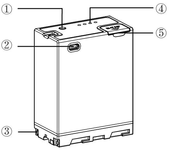 SWIT LB SF65C Rechargeable Li ion Battery - fig