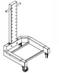 GLOBAL INDUSTRIAL 436998BK Mobile Powered Orbit Car 12