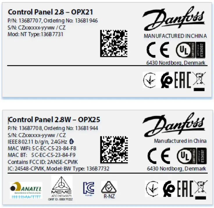 Danfoss OPX21 Wireless Control Panel - fig 4