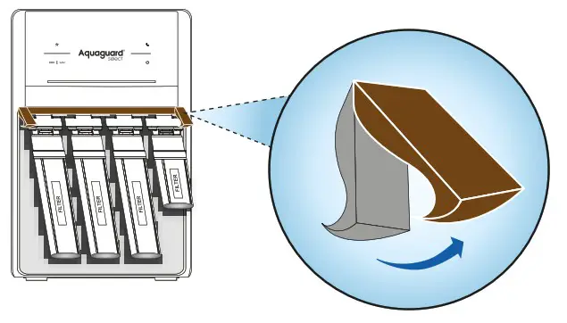 Dr Aquaguard Edge ayur WATER PURIFIER - FILTER REPLACEMENT METHODS 12