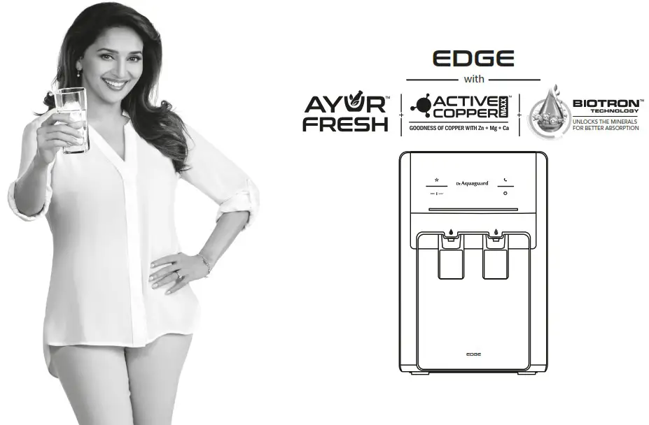 Dr Aquaguard Edge ayur WATER PURIFIER - cover