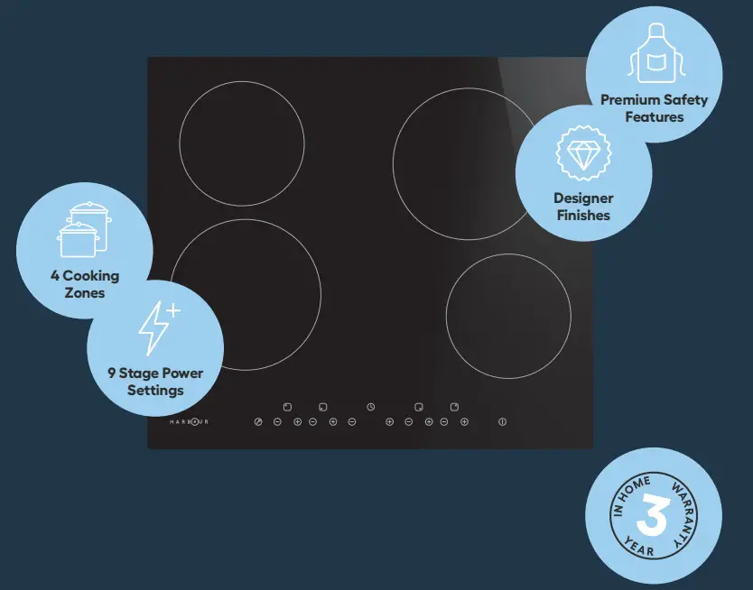 HARBOUR HBRCC604 60cm Ceramic Cooktop