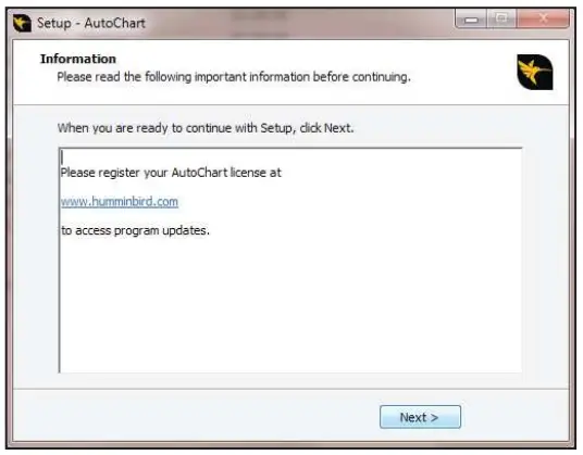 HUMMINBIRD Autochart PC Software - devis5