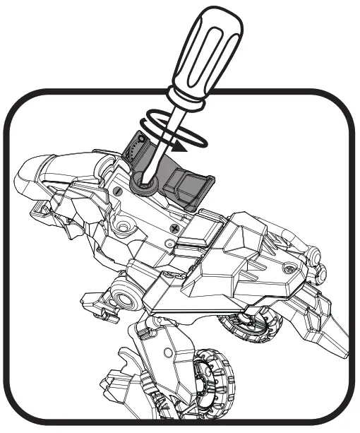 vtech 555111 Burnout the Velociraptor - BATTERY REMOVAL