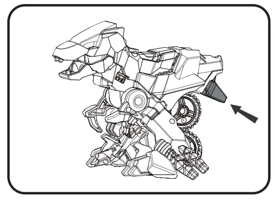 vtech 555111 Burnout the Velociraptor - Push