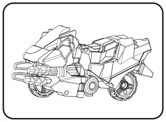 vtech 555111 Burnout the Velociraptor - Vehicle mode