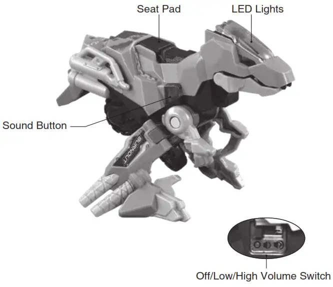 vtech 555111 Burnout the Velociraptor - Velociraptor