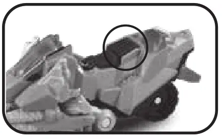 vtech 555111 Burnout the Velociraptor - Volume Switch2