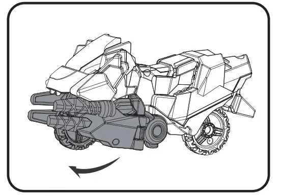 vtech 555111 Burnout the Velociraptor - feet inwards