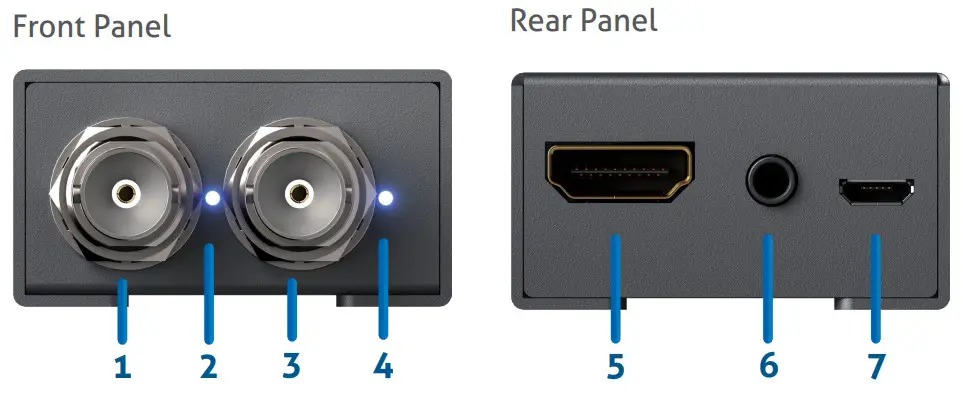 gofanco PRO-SDIHD2 12G 6G 3G HD-SDI to HDMI 2.0 Converter with Audio Extractor - Description