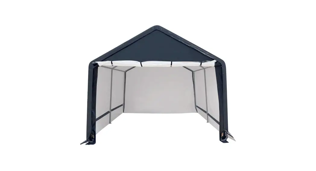 Laurel Canyon Hd-s0808 Gray Peak Style Portable Storage Shed Garage Without Floor With Easy-slide Rail System Instruction Manual