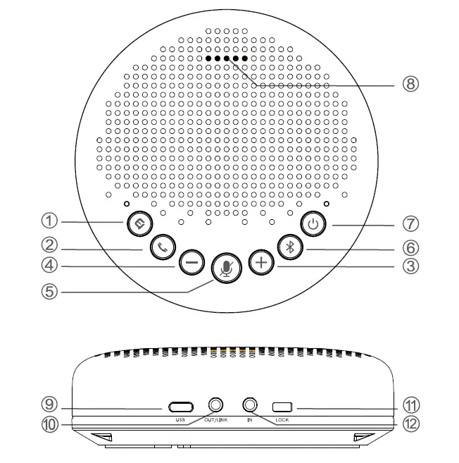 eMeet Luna Smart Conference Speakerphone FIG 3
