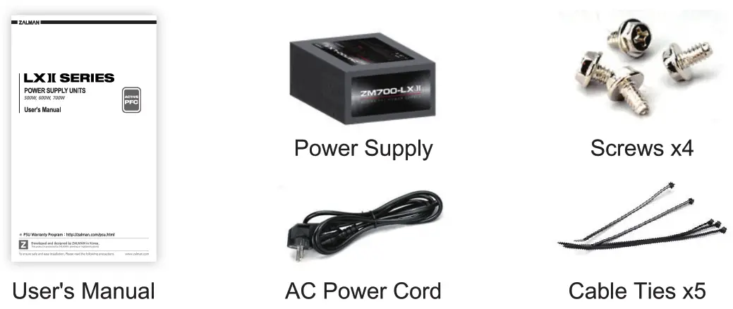 ZALMAN LXII Series Power Supply Units - fig