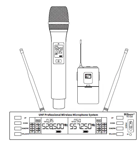 Hiberr-YU-E20-Professional-Wireless-Microphone-System-04