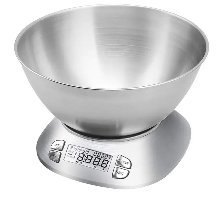 Digital Kitchen Scale with Removable Bowl