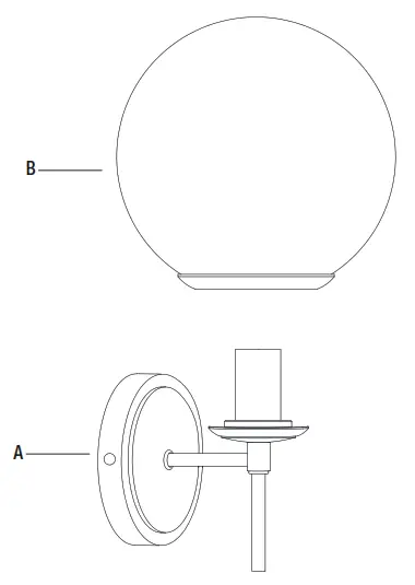 HOME DECORATORS COLLECTION HD-1878BB 1-Light Wall Sconce - 1