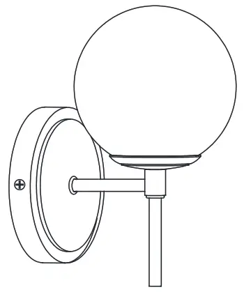 HOME DECORATORS COLLECTION HD-1878BB 1-Light Wall Sconce