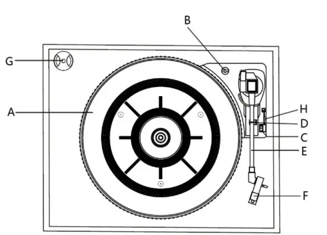 Victrola 6-in-1 Wood Bluetooth Mid Century Record Player-14