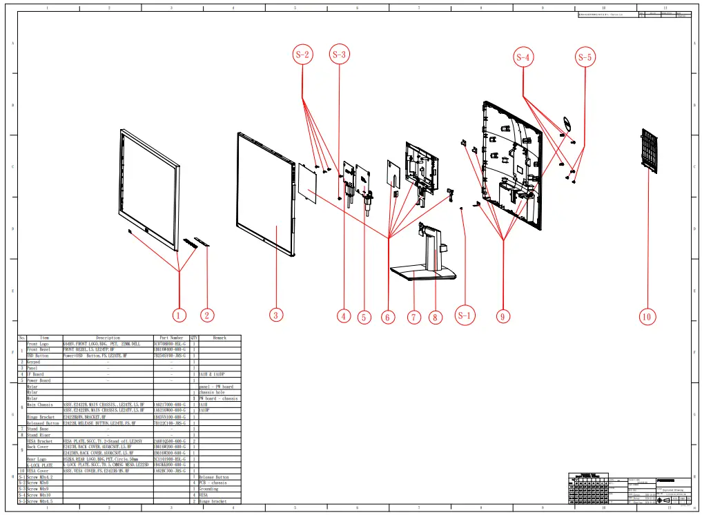 DELL E2423H LCD Monitor - fig 1