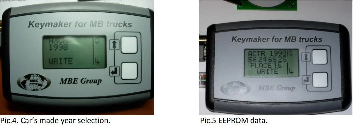 MBE Group MBE MB KEYMAKER MB TRUCKS Keymaker for MB trucks - Fig 2