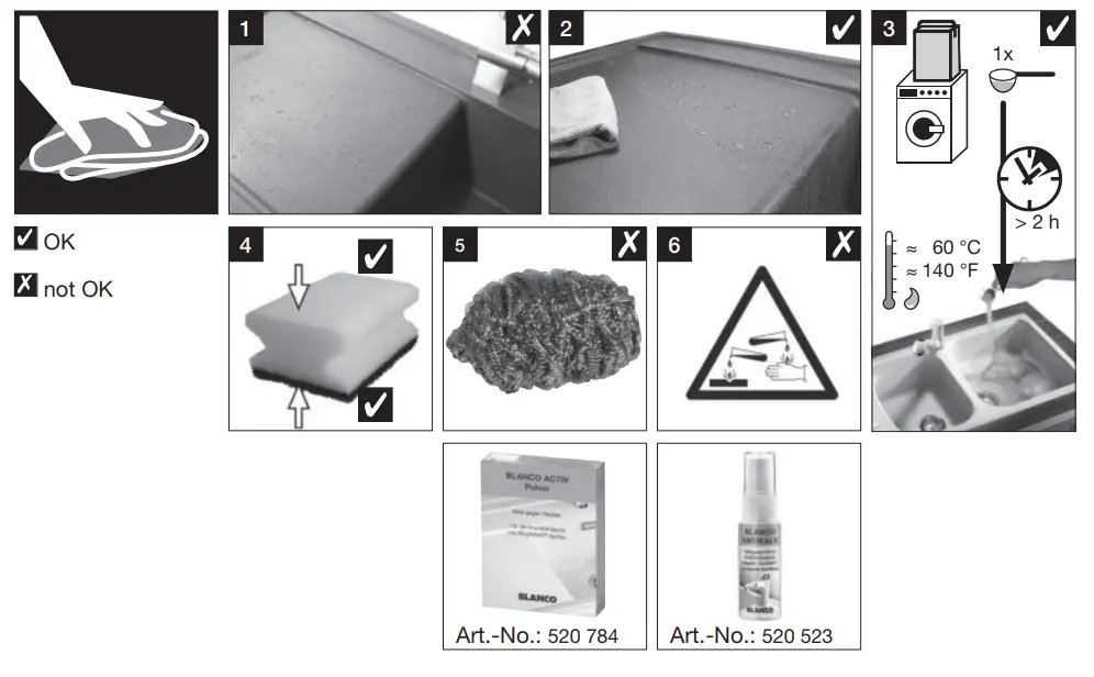 525306 PLEON 6 InFino Silgranit Beton-Style Installation Instruction illustation